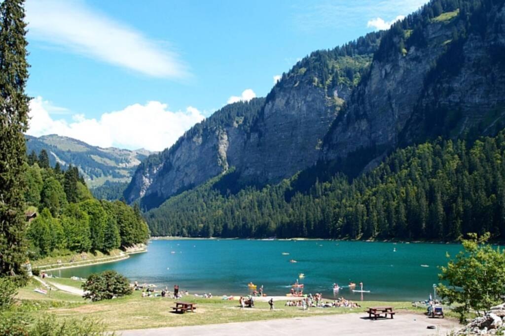 Le Relai S34 - Grand et lumineux studio avec coin montagne 4-6 pers, 50m des pistes, grand balcon exposé SUD, DRAPS NON COMPRIS Saint-Jean-dʼAulps Esterno foto