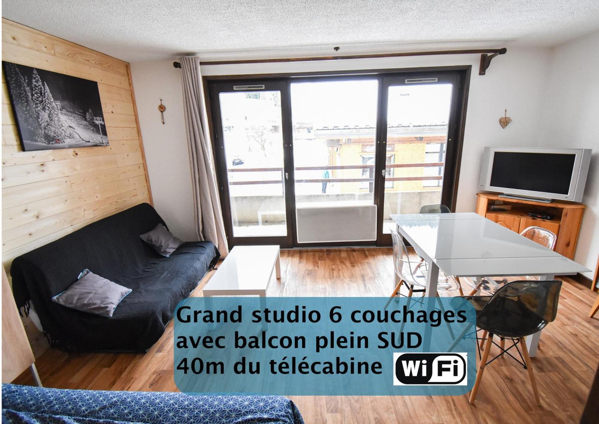Le Relai S34 - Grand et lumineux studio avec coin montagne 4-6 pers, 50m des pistes, grand balcon exposé SUD, DRAPS NON COMPRIS Saint-Jean-dʼAulps Esterno foto